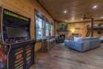 Highland Escape - Lower-Level Living Room, Game Room and Bunkbeds